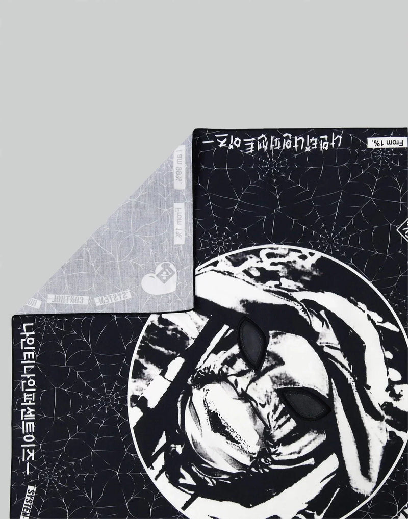 99%IS- - Spider Web ' OUR FAITH ' Mesh-Eye Scarf - 082plus