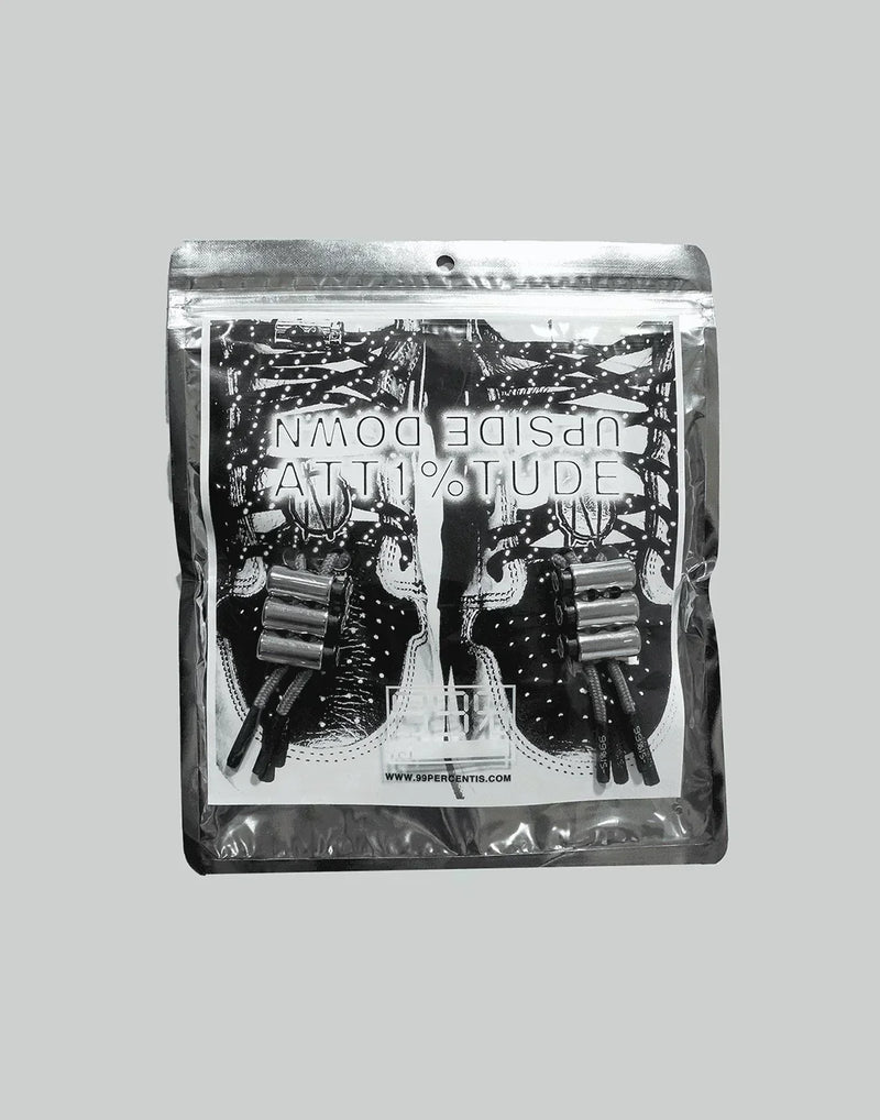 99%IS- - UPSIDE DOWN 'ATT1%TUDE' SHOELACES - 082plus