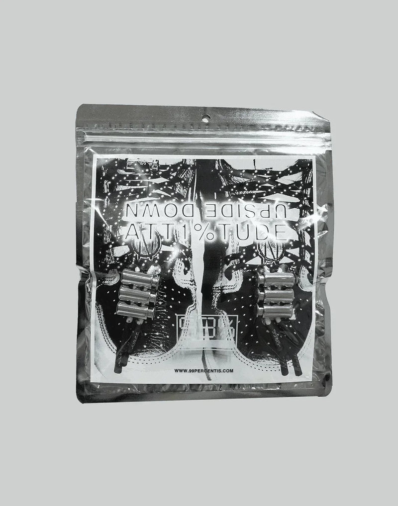 99%IS- - UPSIDE DOWN 'ATT1%TUDE' SHOELACES - 082plus