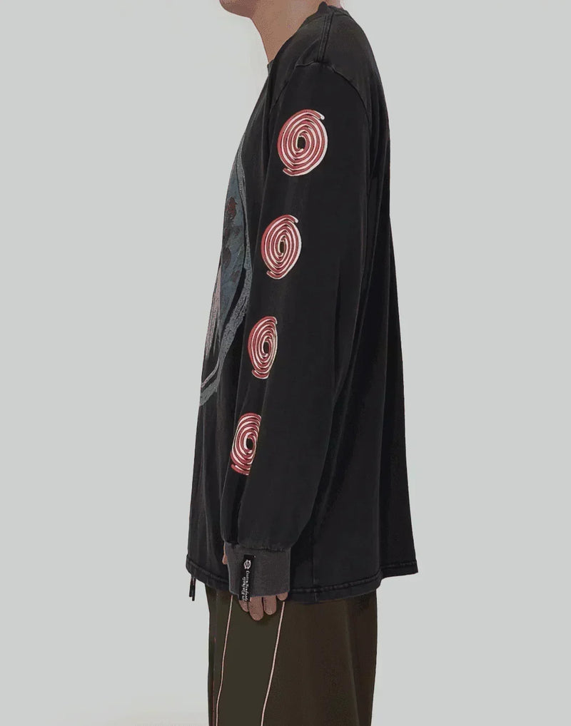 99%IS- - VOL.16 Our Face Washed Sleeve T-shirt (Hand Made Custom) - 082plus