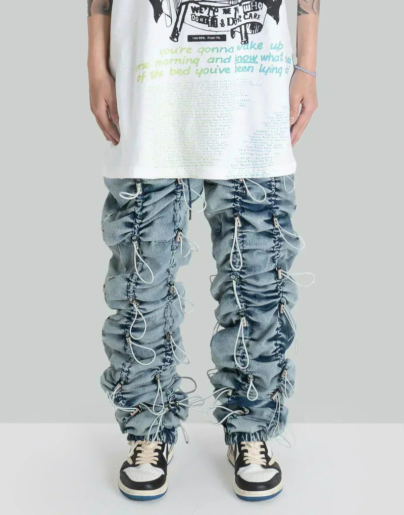 99%IS- - WASHED GOBCHANG PANTS - 082plus