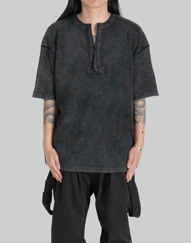 トップス Professor.E HENLEY 48 Aged-Henley-Dusted-Grey-