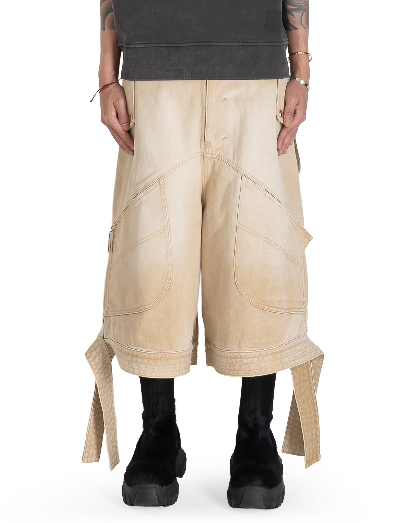 BECKHAM CARGO DENIM SHORTS