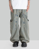 BILLIE BIBS DENIM PANTS - 082plus