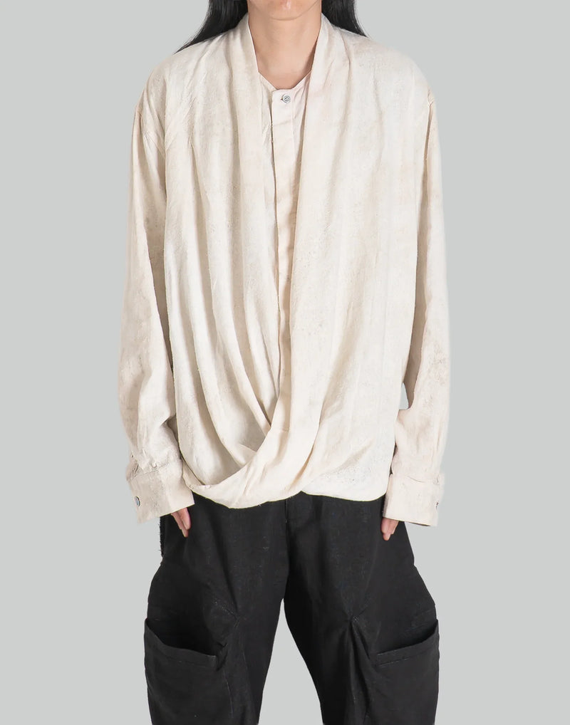 JiyongKim - BIO DRAPED SHIRT - 082plus