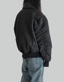 FENG CHEN WANG BLACK LAPEL CARGO JACKET - 082plus