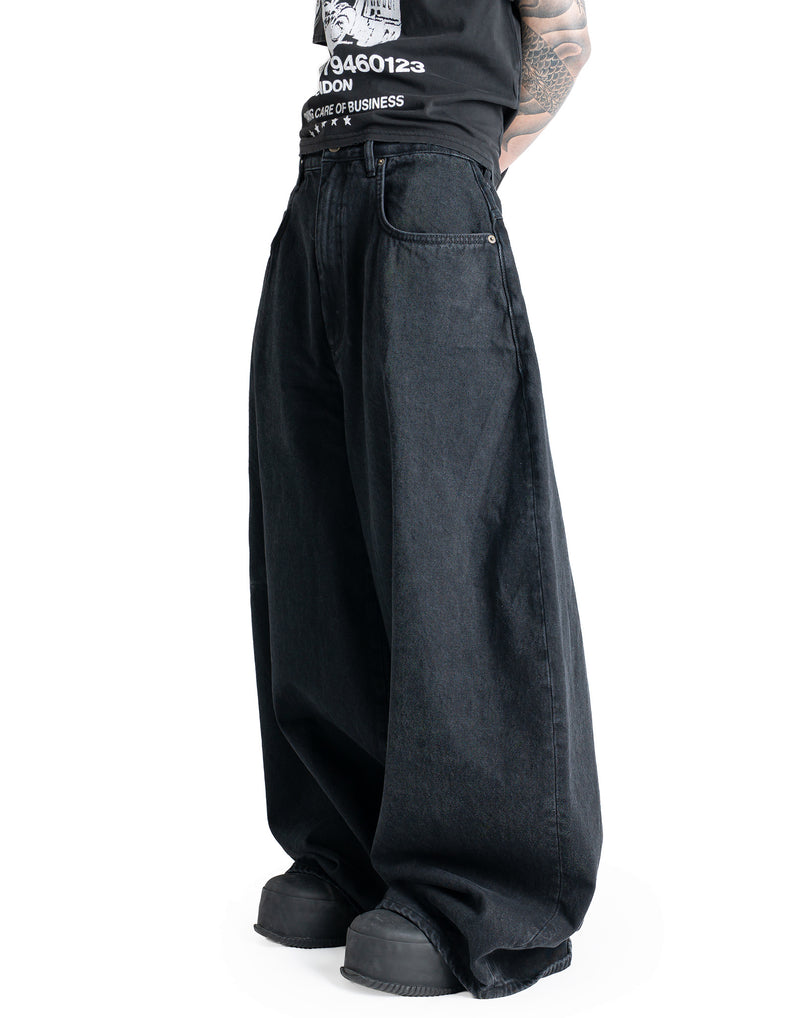 LU'UDAN - BLACKLISTED DOUBLE DOWN DENIM JEANS - 082plus