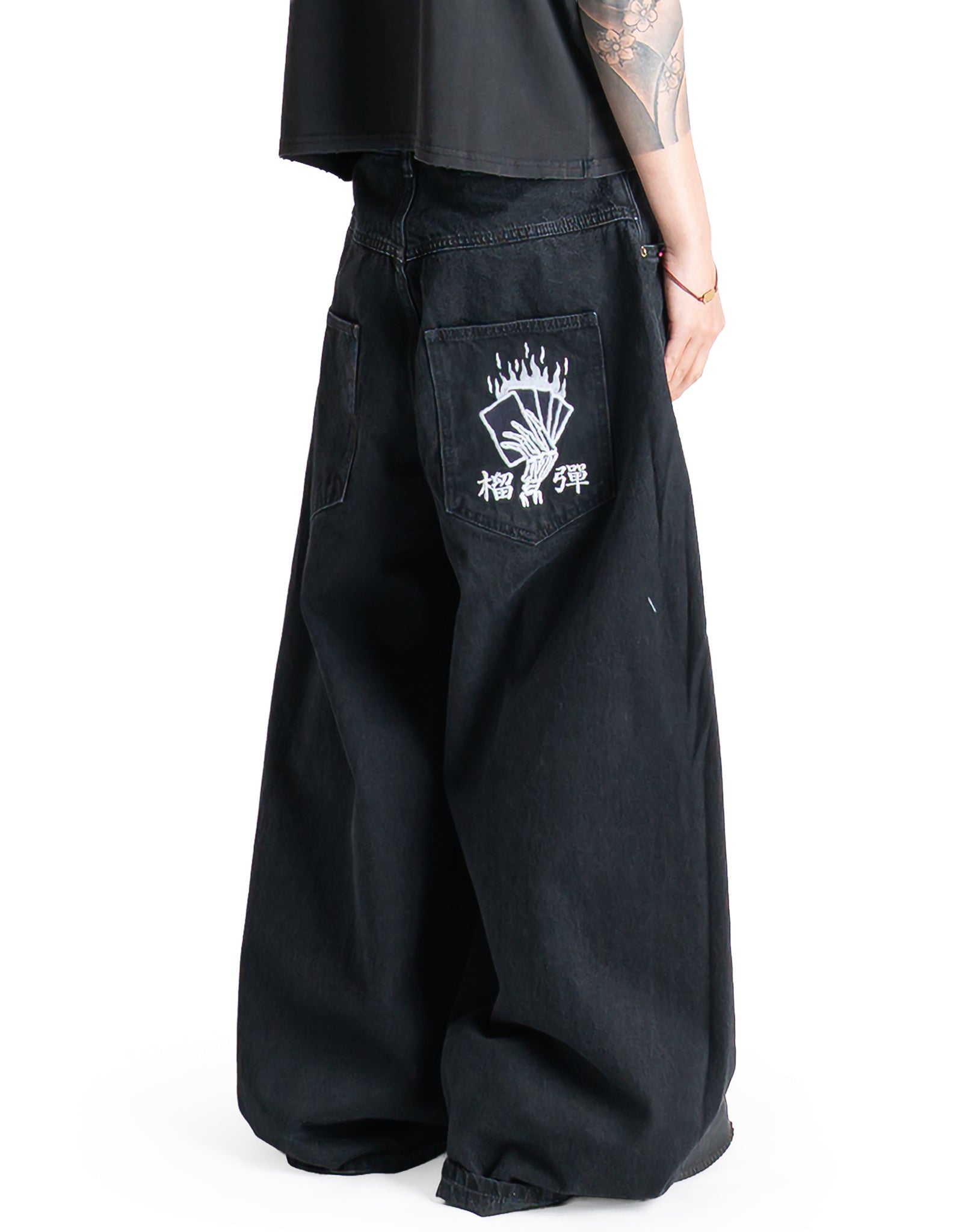LU'UDAN - BLACKLISTED DOUBLE DOWN DENIM JEANS - 082plus