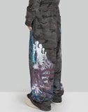 BUMPY GRAFFITI LOOSE SWEATPANTS