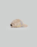 BUMPY GRAFFITI PRINT BLEACHED BASEBALL CAP - 082plus