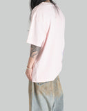 BUMPY GRAFFITI PRINT OVERSIZE T-SHIRT - 082plus
