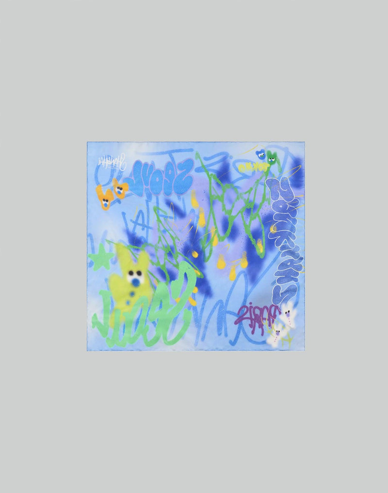 パンツ SANKUANZ Bleached Rabbit Graffiti Print パンツ SANKUANZ Bleached Rabbit Graffiti Print SANKUANZ