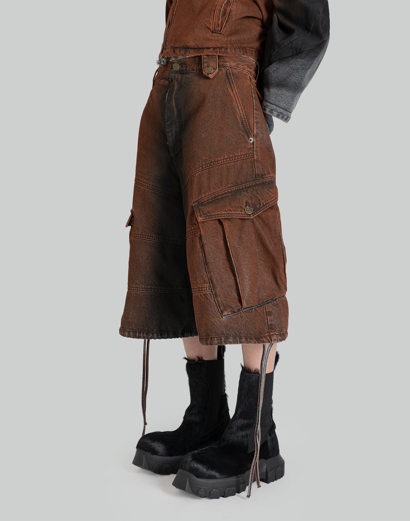 EgonLab - CARGO DENIM SHORT - 082plus