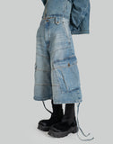 EgonLab - CARGO DENIM SHORT - 082plus