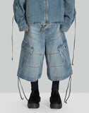 EgonLab - CARGO DENIM SHORT - 082plus