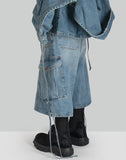 EgonLab - CARGO DENIM SHORT - 082plus