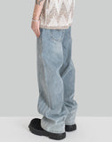 FENG CHEN WANG - CARGO TROUSERS IN SPRAY PAINTED NYLON - 082plus