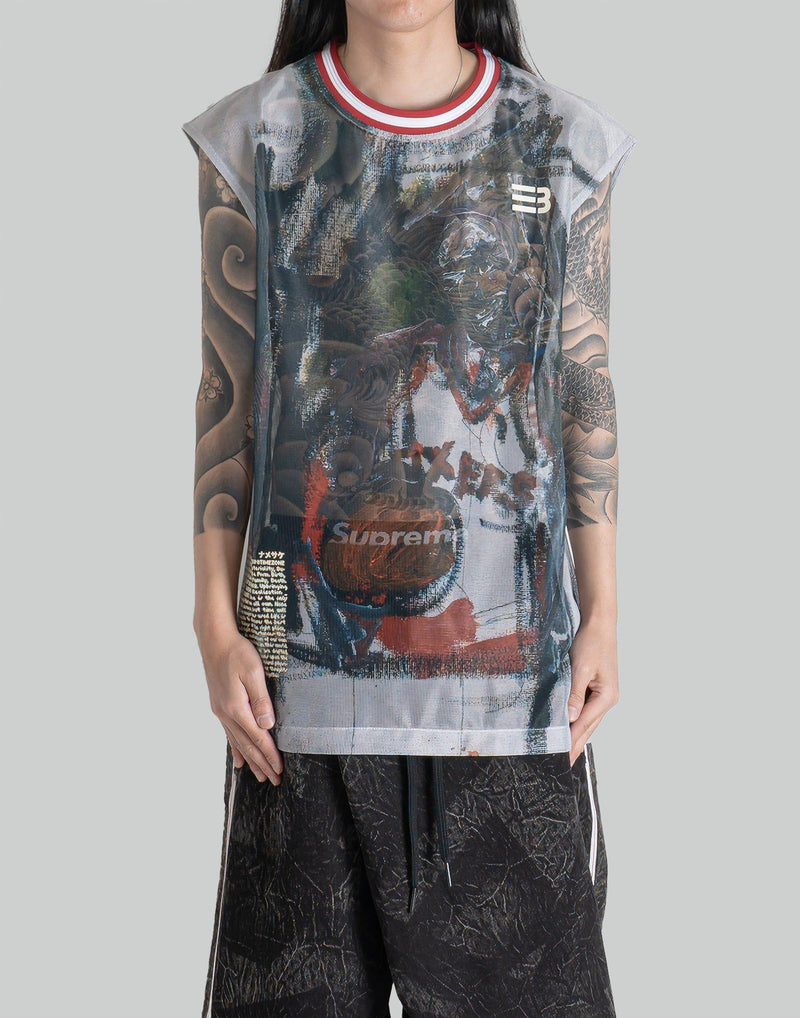 NAMESAKE - CHAUNCEY GRID MESH TANK - 082plus