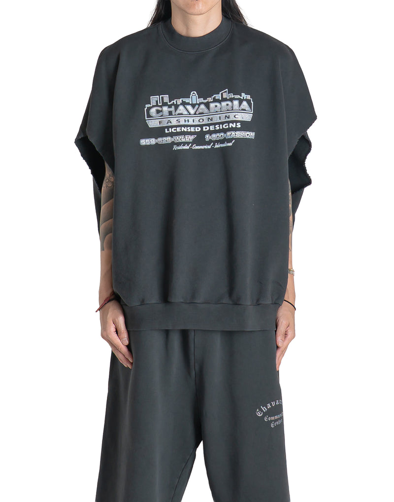 Willy Chavarria - CHAVARRIA LICENSED DESIGNS MUSCLE CREWNECK - 082plus