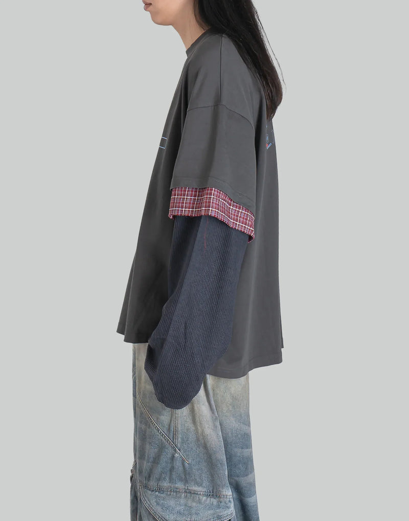 NAMESAKE - CHUCK 3-LAYERED TEE - 082plus