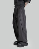 COTTON PLEATED PANTS