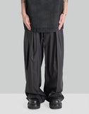 COTTON PLEATED PANTS