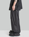 COTTON PLEATED PANTS