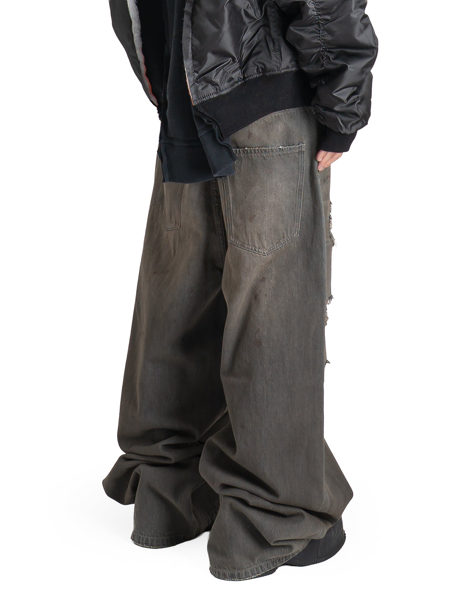 DISCOVERED - CRASH DENIM PANTS - 082plus