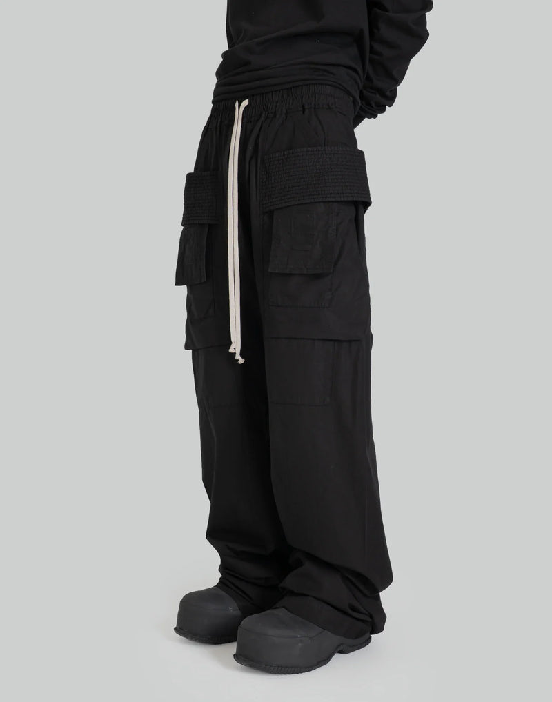 Rick Owens Drkshdw - CREATCH WIDE CARGO DRAWSTRING - 082plus
