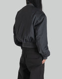 CROPPED BROAD BOMBER