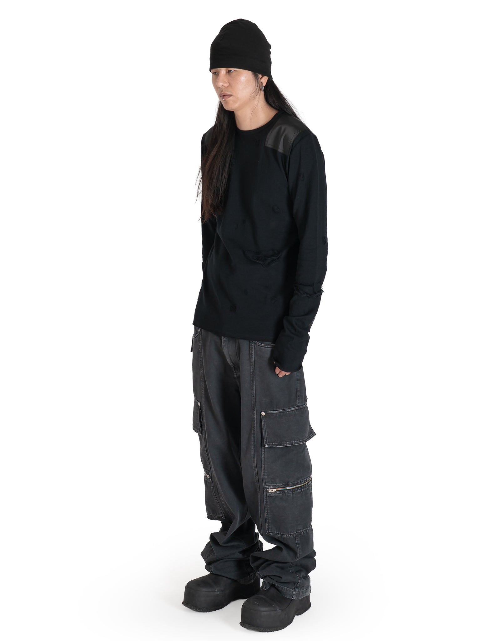 DAMAGED JERSEY COMMAND PULLOVER