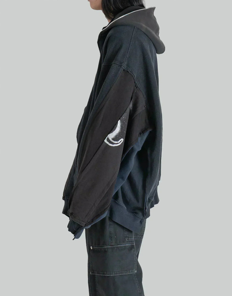 DISCOVERED - Band Tee Dolman Zip Hoodie - 082plus