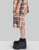 FENG CHEN WANG - DECAYED CHECK SHORTS - 082plus