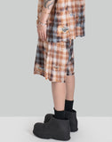 FENG CHEN WANG - DECAYED CHECK SHORTS - 082plus