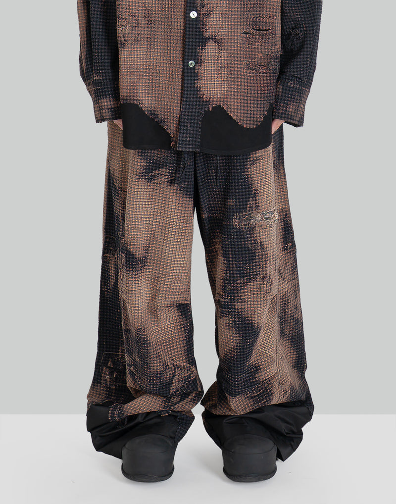 DECAYED CHECK TROUSERS