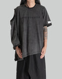 DECONSTRUCTED DOUBLE COLLAR T-SHIRT