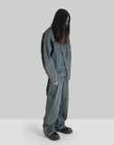 FENG CHEN WANG DENIM DECONSTRUCTION OVERSIZED JACKET - 082plus