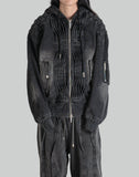 FENG CHEN WANG DENIM FOLDING OVERSIZED JACKET - 082plus