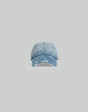 FENG CHEN WANG - DENIM WASHED PRINTED BASEBALL CAP - 082plus