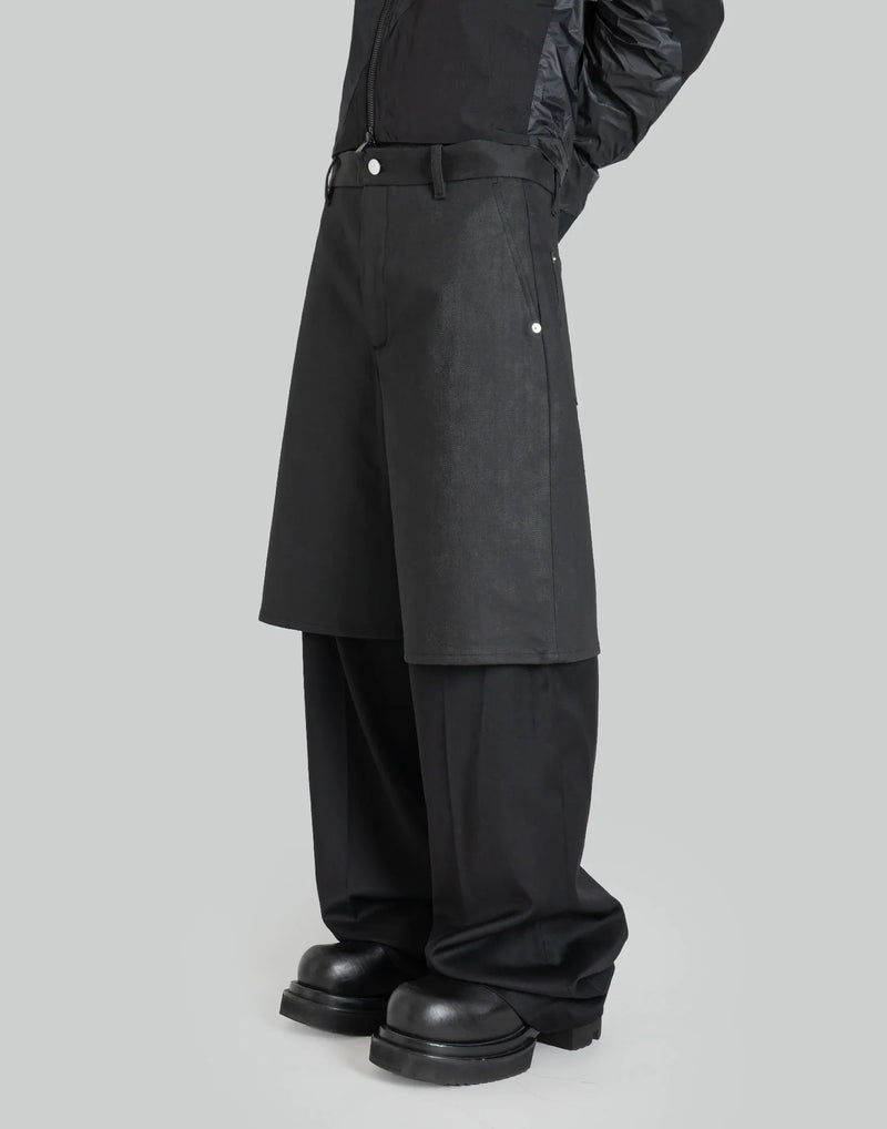 HELIOT EMIL - DOPIO LAYERED TROUSERS - 082plus