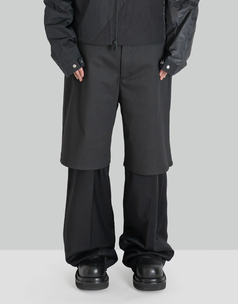 HELIOT EMIL - DOPIO LAYERED TROUSERS - 082plus