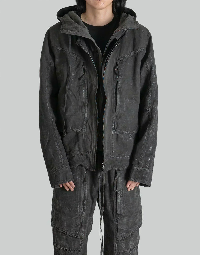 blackmerle - DOUBLE FRONT HOOD PARKA - 082plus