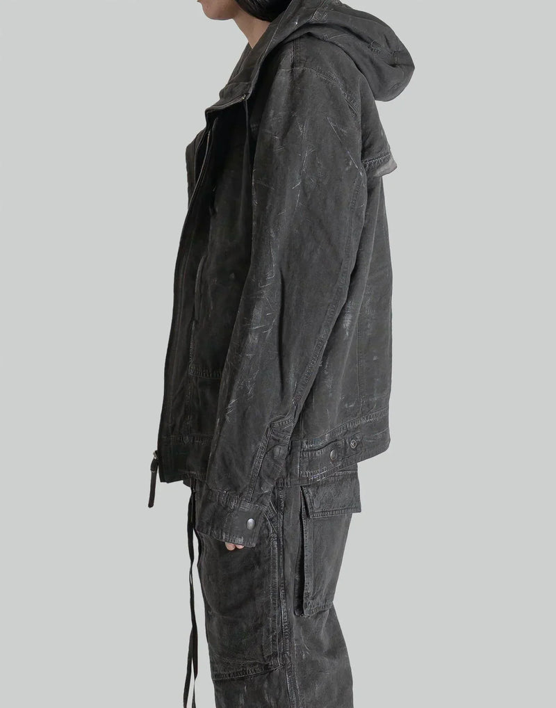 blackmerle - DOUBLE FRONT HOOD PARKA - 082plus