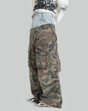 DOUBLE-LAYER WAIST CROPPED PANTS