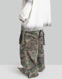 DOUBLE-LAYER WAIST CROPPED PANTS