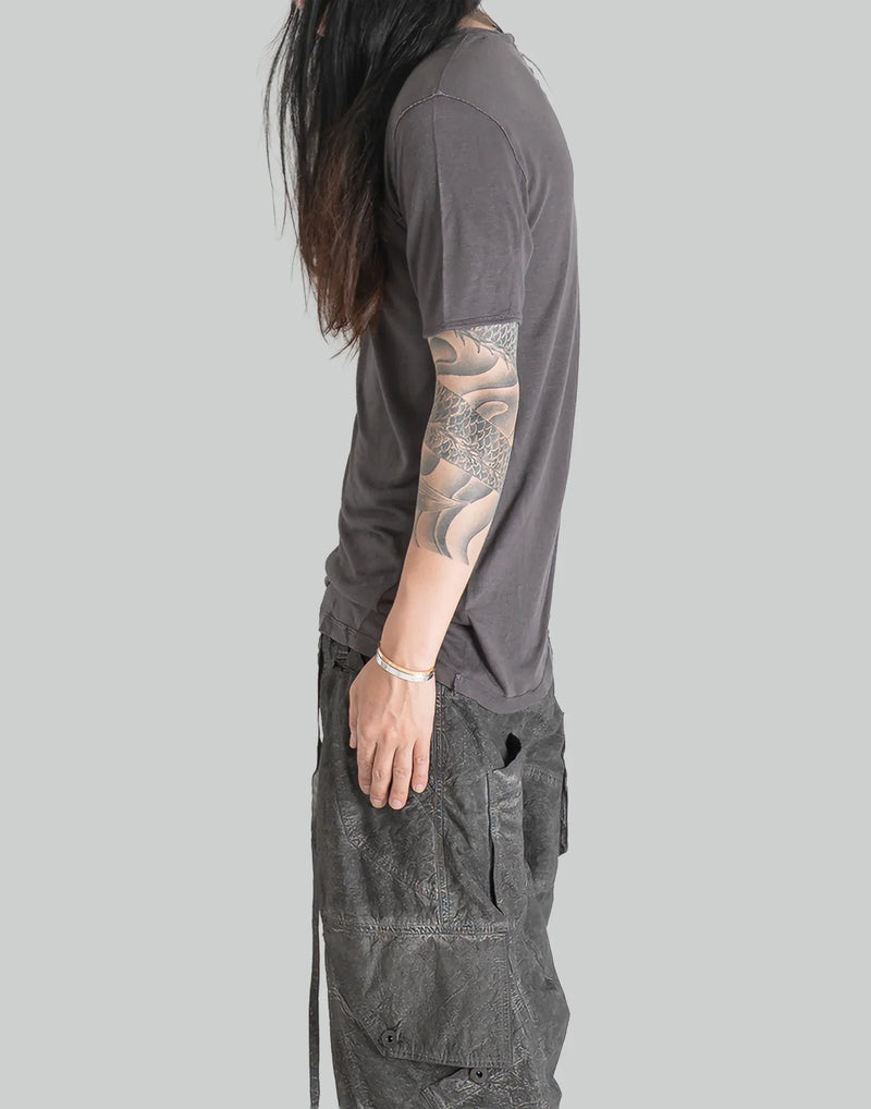 blackmerle - DOUBLE NECK TEE - 082plus