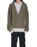 EgonLab - DOUBLE V-NECK SWEATER - 082plus