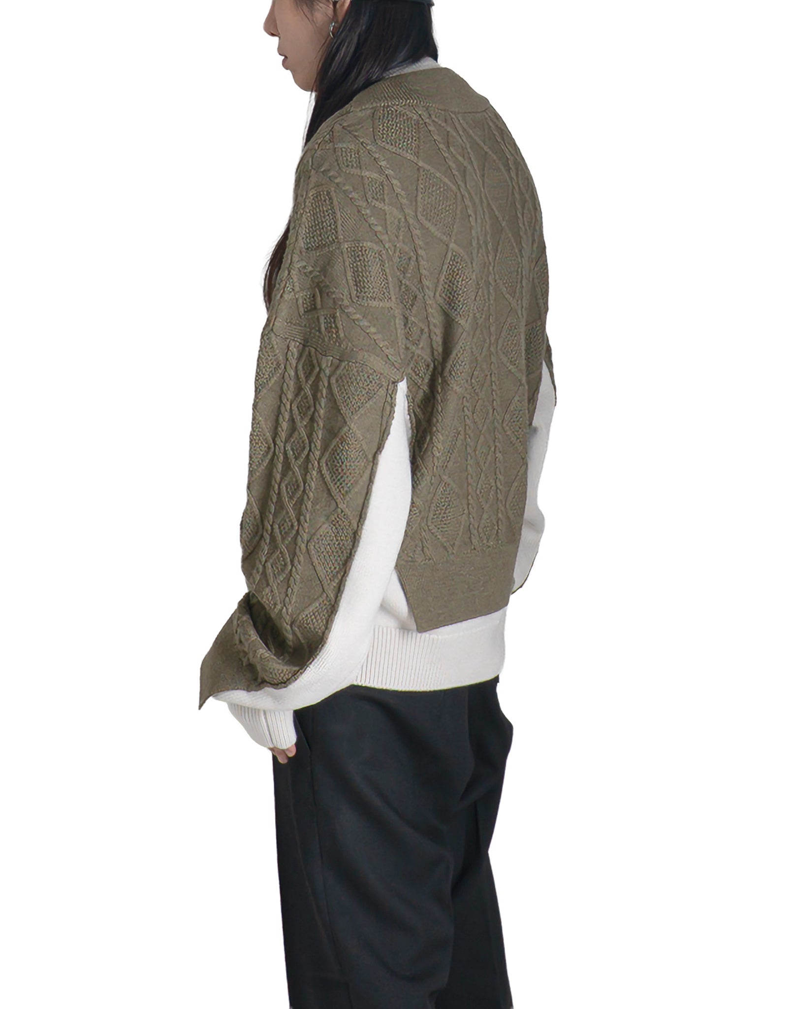 EgonLab - DOUBLE V-NECK SWEATER - 082plus