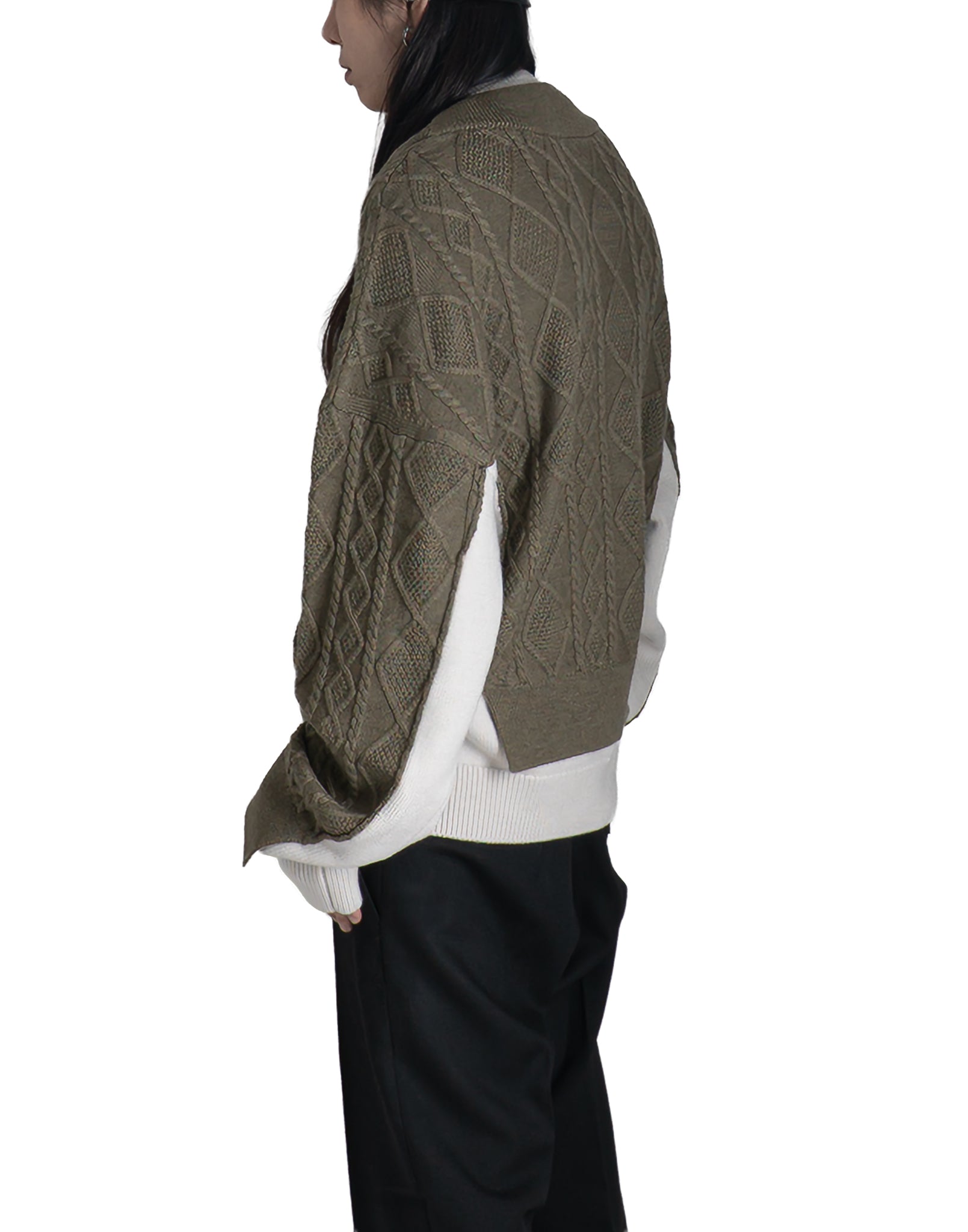 EgonLab - DOUBLE V-NECK SWEATER - 082plus