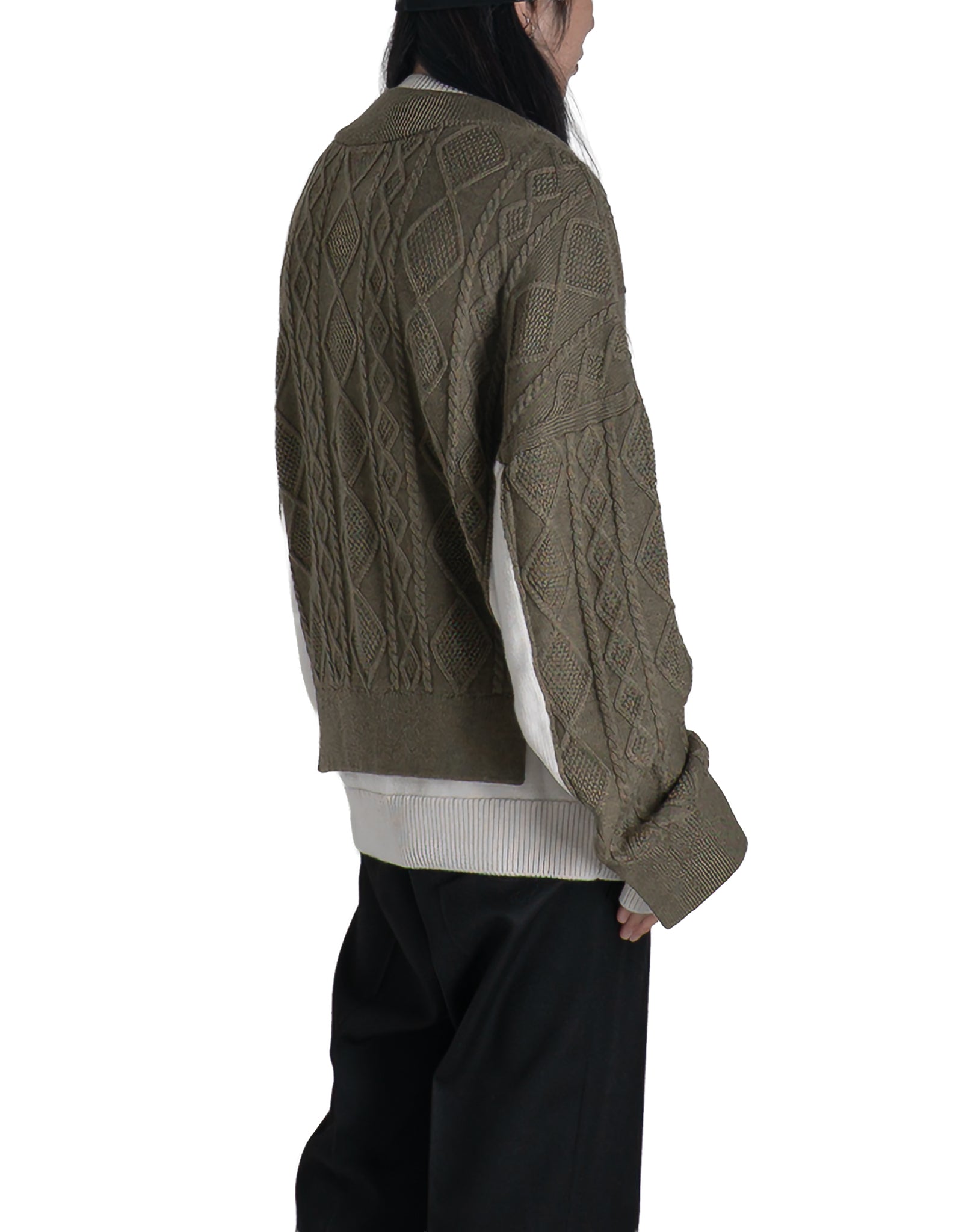 EgonLab - DOUBLE V-NECK SWEATER - 082plus